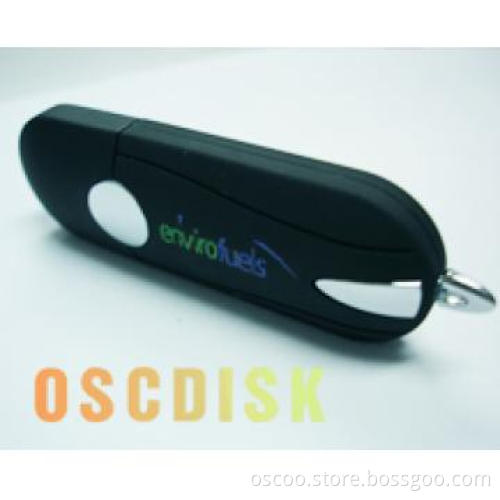 Lipstick style USB flash drive with Silver middle frame
